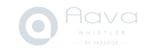 Logo with a circular design on the left, next to text reading "Aava Whistler by Paradox." Crafted by Conte Studios, a renowned content creation agency in Toronto, this design reflects innovation and creativity. Conte Studios