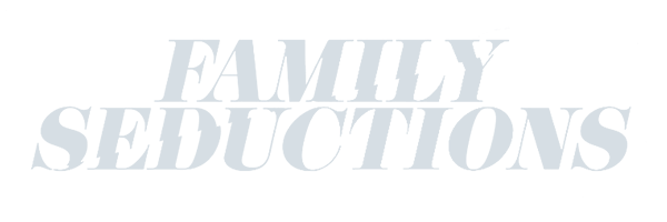 Text reading "Family Seductions" in a bold, uppercase font on a transparent background, crafted by Conte Studios, the premier content creation agency in Toronto. Conte Studios