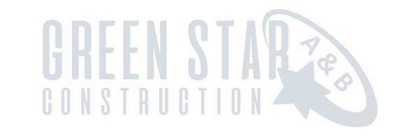 Logo of Green Star Construction with "A&B" encircled by a star, crafted to perfection by a leading Toronto Design Agency. Conte Studios