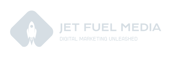 Logo for Jet Fuel Media featuring a rocket inside a diamond shape, with the tagline "Digital Marketing Unleashed" below. Designed by Conte Studios, renowned as a leading brand design agency in Toronto, this logo captures the essence of innovation and creativity. Conte Studios